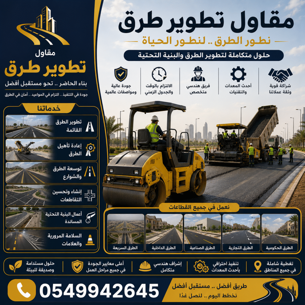 مقاول تطوير طرق
