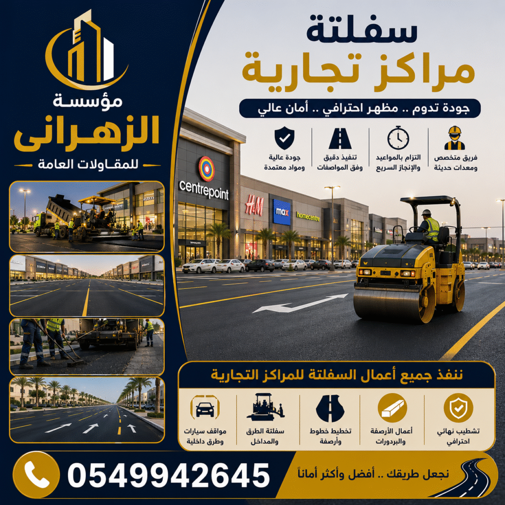 سفلتة مراكز تجارية