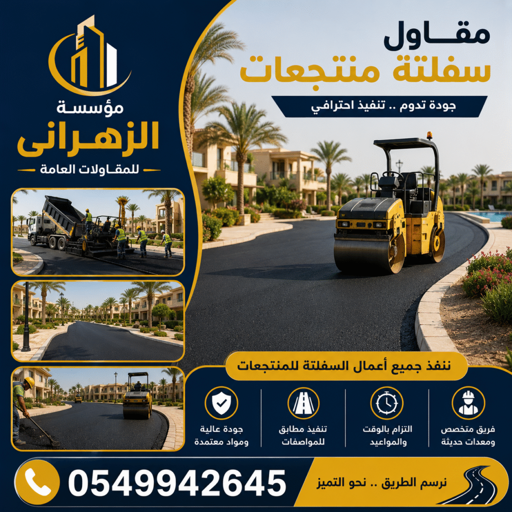 مقاول سفلتة منتجعات